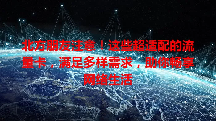 北方朋友注意！这些超适配的流量卡，满足多样需求，助你畅享网络生活