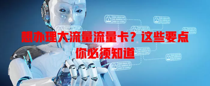 想办理大流量流量卡？这些要点你必须知道