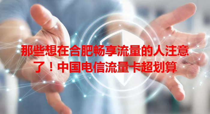 那些想在合肥畅享流量的人注意了！中国电信流量卡超划算
