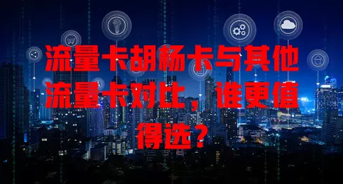 流量卡胡杨卡与其他流量卡对比，谁更值得选？