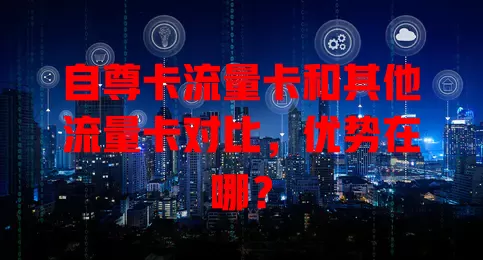 自尊卡流量卡和其他流量卡对比，优势在哪？