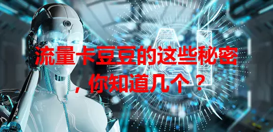 流量卡豆豆的这些秘密，你知道几个？