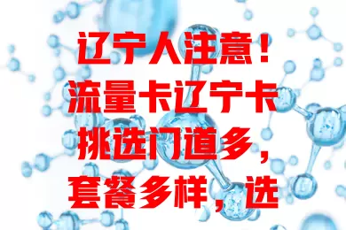 辽宁人注意！流量卡辽宁卡挑选门道多，套餐多样，选卡得看使用习惯和网络质量，多考量才能挑到适合的，让网络生活更精彩