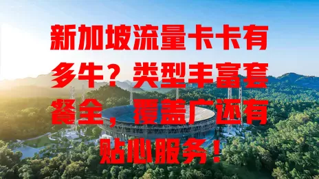 新加坡流量卡卡有多牛？类型丰富套餐全，覆盖广还有贴心服务！