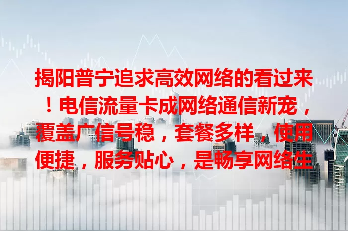 揭阳普宁追求高效网络的看过来！电信流量卡成网络通信新宠，覆盖广信号稳，套餐多样，使用便捷，服务贴心，是畅享网络生活最佳伙伴