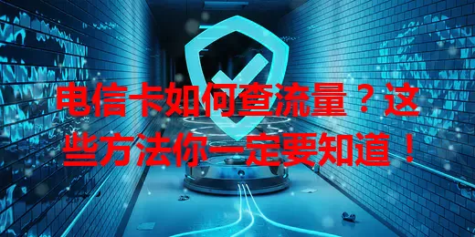 电信卡如何查流量？这些方法你一定要知道！