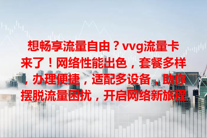 想畅享流量自由？vvg流量卡来了！网络性能出色，套餐多样，办理便捷，适配多设备，助你摆脱流量困扰，开启网络新旅程