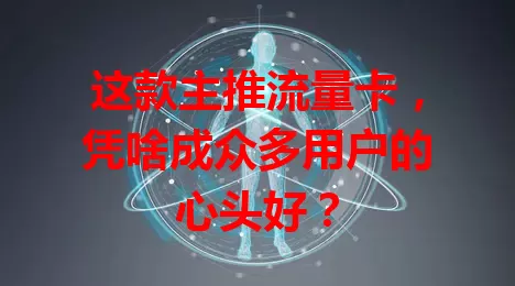 这款主推流量卡，凭啥成众多用户的心头好？