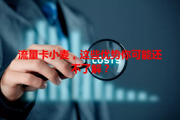 流量卡小麦，这些优势你可能还不了解？
