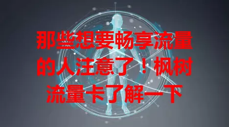 那些想要畅享流量的人注意了！枫树流量卡了解一下