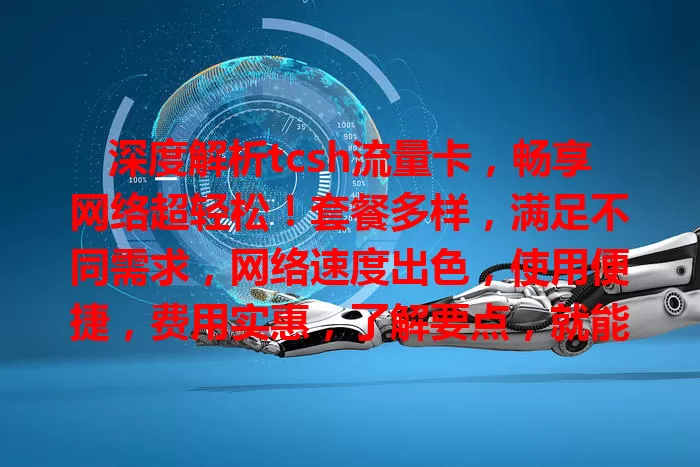 深度解析tcsh流量卡，畅享网络超轻松！套餐多样，满足不同需求，网络速度出色，使用便捷，费用实惠，了解要点，就能轻松享受网络便利与乐趣