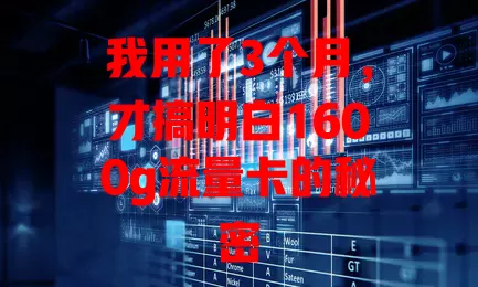我用了3个月，才搞明白1600g流量卡的秘密