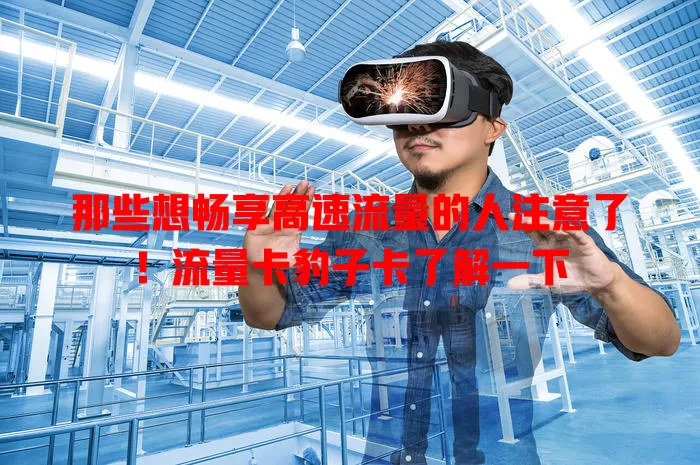 那些想畅享高速流量的人注意了！流量卡豹子卡了解一下