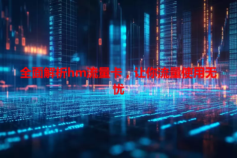 全面解析hm流量卡，让你流量使用无忧