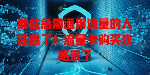 那些急需通用流量的人注意了！流量卡购买攻略来了