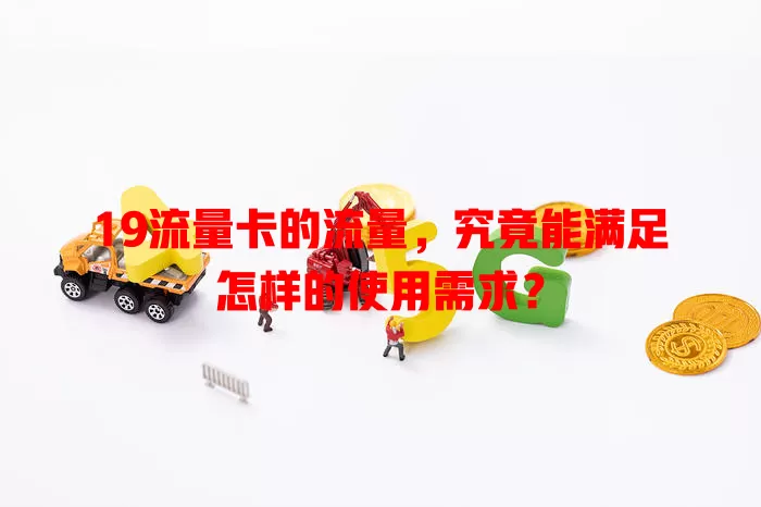 19流量卡的流量，究竟能满足怎样的使用需求？