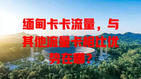 缅甸卡卡流量，与其他流量卡相比优势在哪？