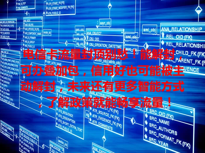电信卡流量封顶别愁！能解封，可办叠加包，信用好也可能被主动解封，未来还有更多智能方式，了解政策就能畅享流量！