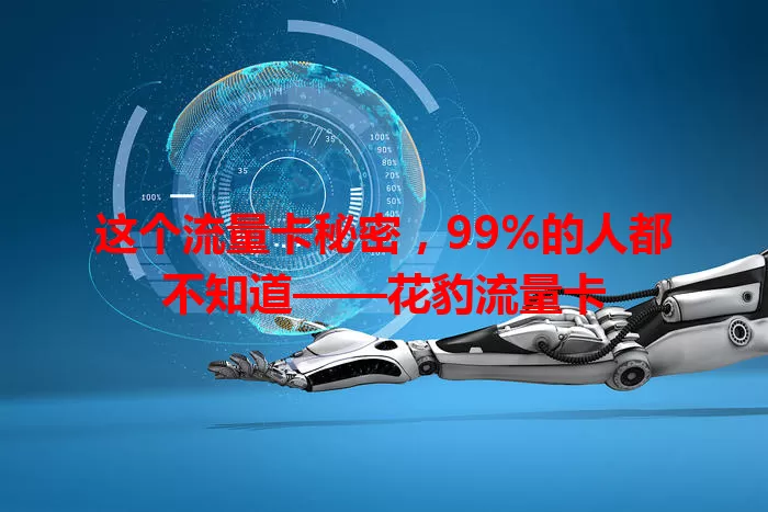 这个流量卡秘密，99%的人都不知道——花豹流量卡