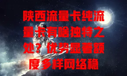 陕西流量卡纯流量卡有啥独特之处？优势显著额度多样网络稳