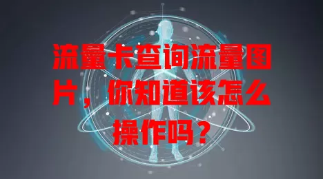 流量卡查询流量图片，你知道该怎么操作吗？