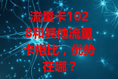 流量卡1028和其他流量卡相比，优势在哪？