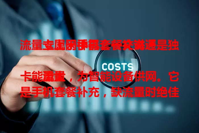 流量卡属于手机套餐补充还是独立上网神器？一文讲透

流量卡能量大，为智能设备供网。它是手机套餐补充，缺流量时绝佳。也是独立神器，没套餐有插卡设备就能上网。其灵活便捷，满足多样需求，是网络好伙伴。