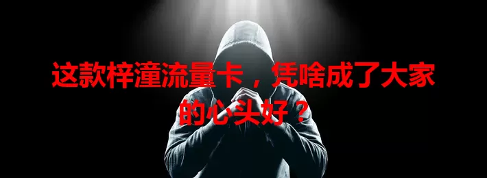 这款梓潼流量卡，凭啥成了大家的心头好？