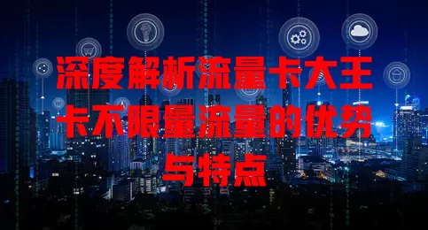 深度解析流量卡大王卡不限量流量的优势与特点