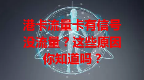 港卡流量卡有信号没流量？这些原因你知道吗？