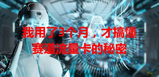 我用了3个月，才搞懂赛道流量卡的秘密