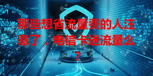 那些想省流量费的人注意了，电信卡送流量么？
