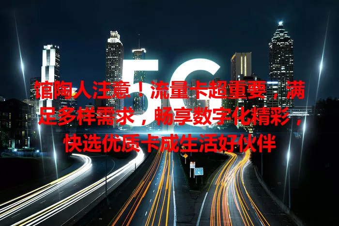 馆陶人注意！流量卡超重要，满足多样需求，畅享数字化精彩，快选优质卡成生活好伙伴