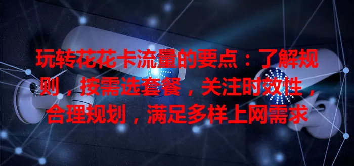玩转花花卡流量的要点：了解规则，按需选套餐，关注时效性，合理规划，满足多样上网需求