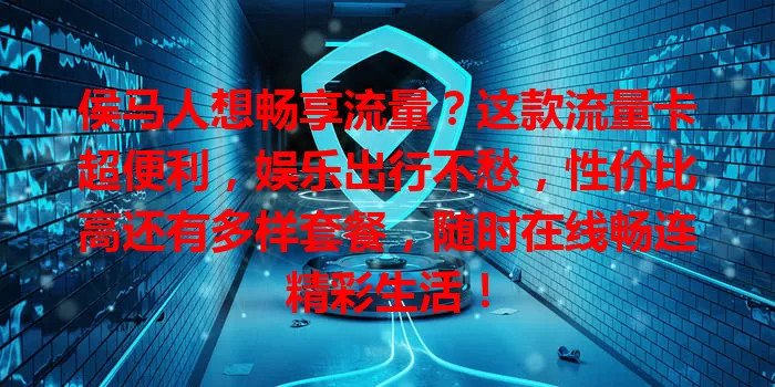 侯马人想畅享流量？这款流量卡超便利，娱乐出行不愁，性价比高还有多样套餐，随时在线畅连精彩生活！