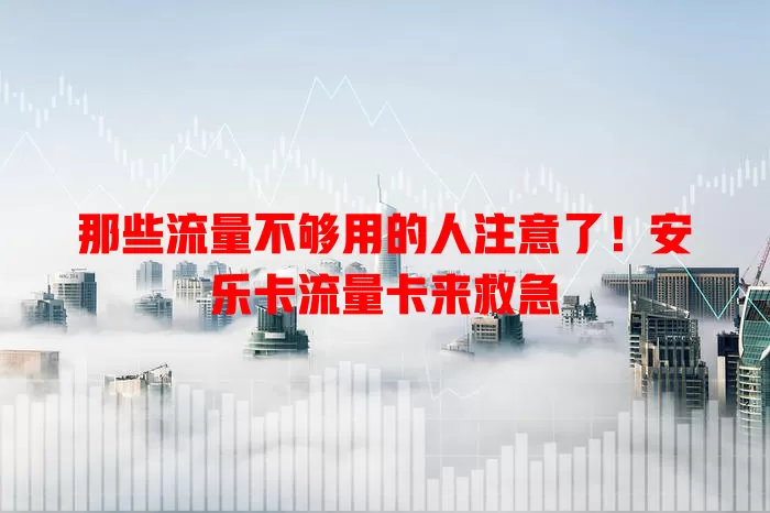 那些流量不够用的人注意了！安乐卡流量卡来救急
