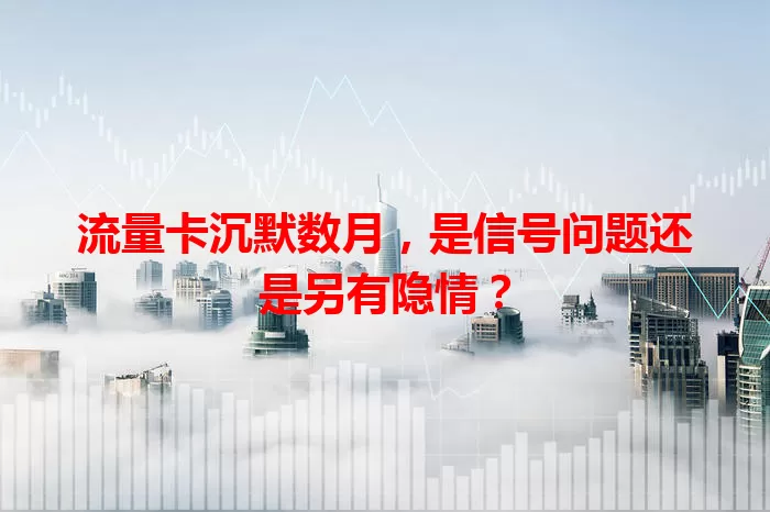 流量卡沉默数月，是信号问题还是另有隐情？