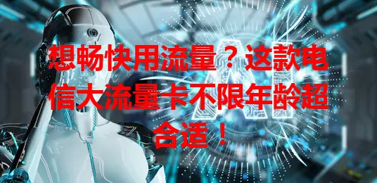想畅快用流量？这款电信大流量卡不限年龄超合适！