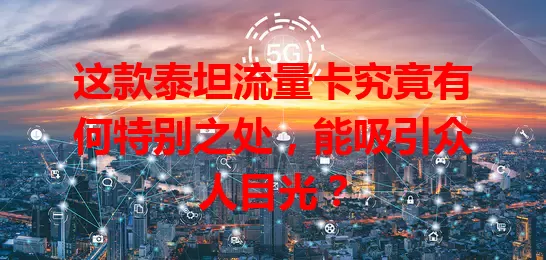 这款泰坦流量卡究竟有何特别之处，能吸引众人目光？