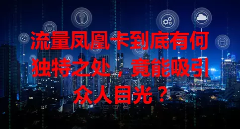 流量凤凰卡到底有何独特之处，竟能吸引众人目光？