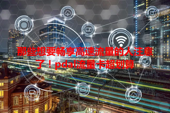 那些想要畅享高速流量的人注意了！pdal流量卡超划算