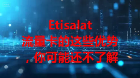 Etisalat流量卡的这些优势，你可能还不了解