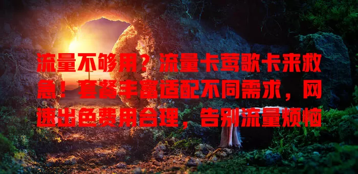 流量不够用？流量卡莺歌卡来救急！套餐丰富适配不同需求，网速出色费用合理，告别流量烦恼