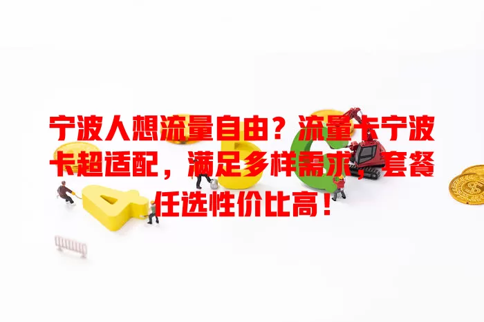 宁波人想流量自由？流量卡宁波卡超适配，满足多样需求，套餐任选性价比高！