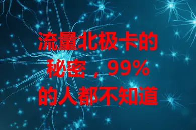 流量北极卡的秘密，99%的人都不知道