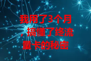我用了3个月，搞懂了终流量卡的秘密