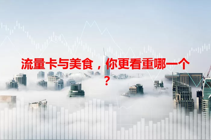 流量卡与美食，你更看重哪一个？