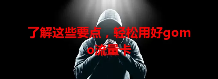 了解这些要点，轻松用好gomo流量卡