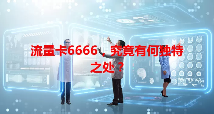 流量卡6666，究竟有何独特之处？