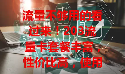 流量不够用的看过来！203流量卡套餐丰富，性价比高，使用场景广，能满足多样网络需求，但选卡要结合自身情况哦